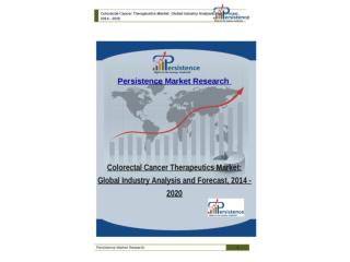 Colorectal Cancer Therapeutics Market