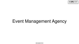 Event Management Agency in Sweden