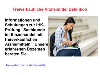 Freiverkäufliche Arzneimittel Definition