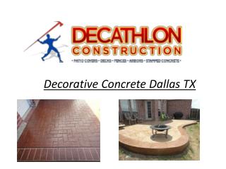 Decorative Concrete Dallas TX