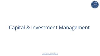 Capital and Investment Management