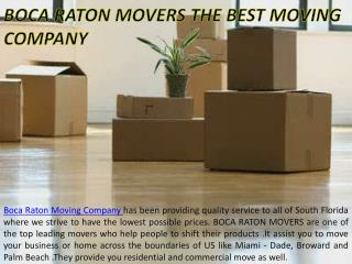 Boca Raton Movers