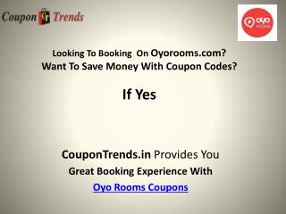 OyoRooms Coupons