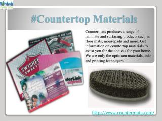#Countertop materials