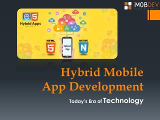 Hybrid App Development - Mobile App