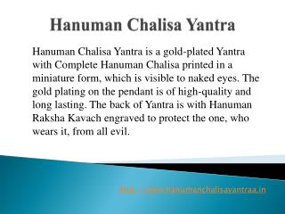 Hanuman chalisa yantra