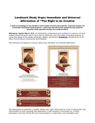 Landmark Study Urges Immediate and Universal Affirmation