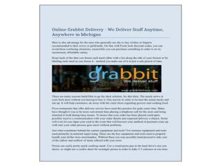 Online Grabbit Delivery - We Deliver Stuff Anytime, Anywhere