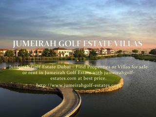 Jumeirah Golf Estate Villas