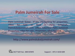 Palm Jumeirah Properties for Sale