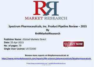 Spectrum Pharmaceuticals, Inc. Product Pipeline Review – 201