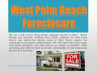 Fort Lauderdale foreclosure