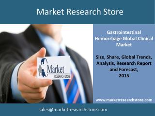 Gastrointestinal Hemorrhage Global Clinical Market Trials R