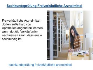 Sachkundeprüfung Freiverkäufliche Arzneimittel