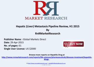 Hepatic (Liver) Metastasis – Pipeline Review, H1 2015