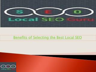 Selection for Best Local SEO