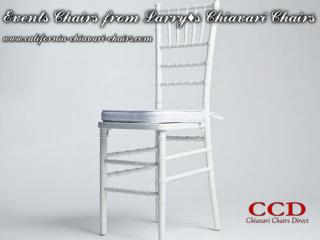 Events Chairs from Larry’s Chiavari Chairs