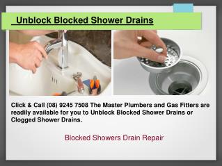 Blocked Showers Drain