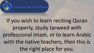 learn Quran online