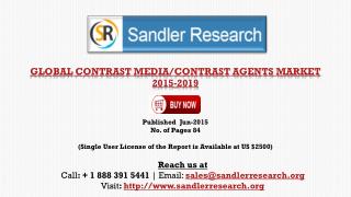 Contrast Media/Contrast Agents Market 2019 – Key Vendors Res