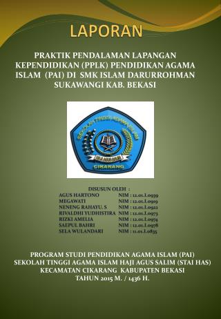 KURNALI LAPORAN PPLK STAIHAS CIKARANG 2015