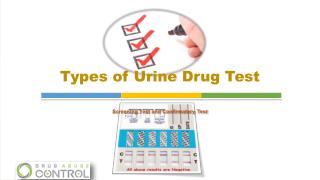 Types of Urine Drug Test