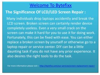 LCD Screen Replacement
