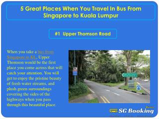 5 great places when you travel in bus from Singapore to Kual