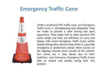 Emergency Traffic Cone