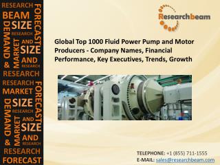 Global Fluid Power Pump and Motor Producers - Company Names