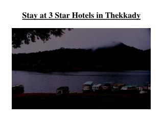 3 Star Hotels in Thekkady