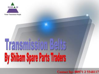 Benefits of Good Quality Transmission Belts