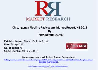 Chikungunya Pipeline Review and Market Report, H1 2015