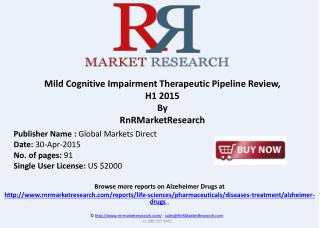 Mild Cognitive Impairment – Pipeline Review, H1 2015