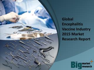 Global Encephalitis Vaccine Industry 2015 Market Research Re