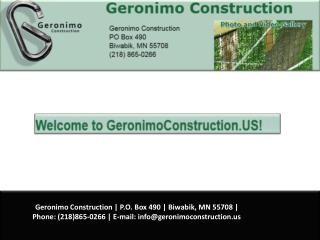 Zip Line Tours -Geronimo Construction