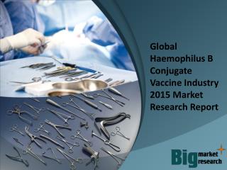 Global Haemophilus B Conjugate Vaccine Industry 2015 Market