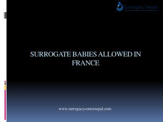 Sorrogate Babies Allowed in France