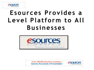 Esources Provides a Level Platform to All Businesses