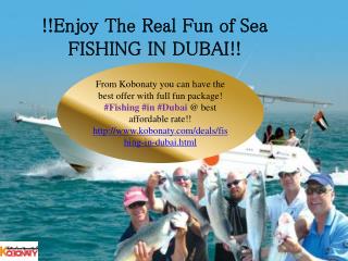Fishing In Dubai@ Best Discount Rate