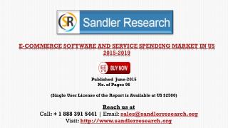E-commerce Software and Service Spending Market in US 2015-2