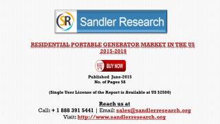 Residential Portable Generator Market in the US 2015-2019