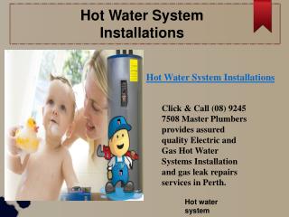 Hot water System Prices
