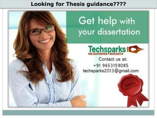 thesis guide in chandigarh