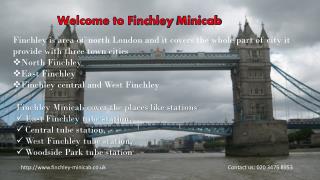 Taxi & Minicab Service in Finchley