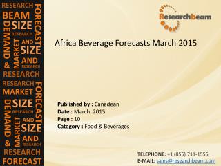 2015 Africa Beverage Forecasts Market Trends, Insight