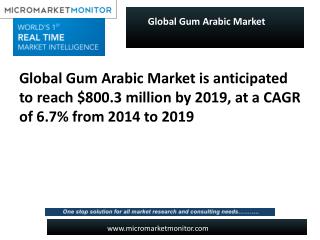 Global Gum Arabic Market