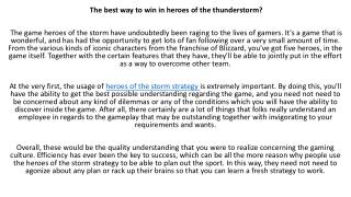 heroes of the storm guide