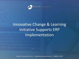 Learning Initiative Supports ERP Implementation