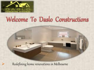 Bathroom Renovations Melbourne - Daslo Constructions